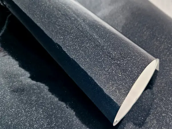 autocolant mobila bleumarin cu insertii argintii