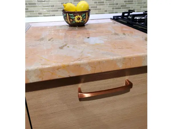 autocolant mobila bucatarie marmura bej