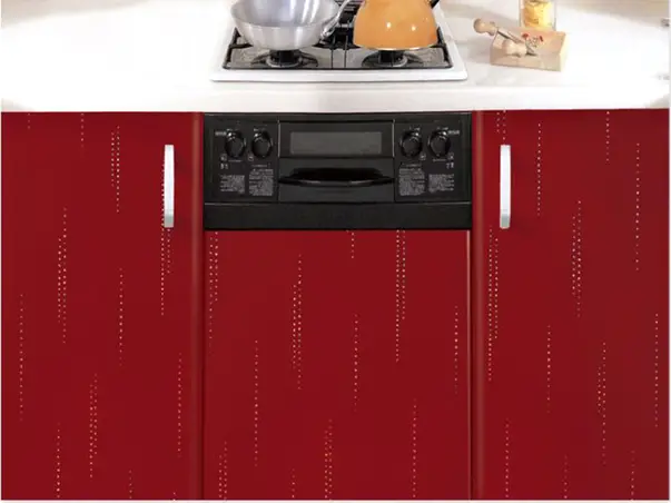 autocolant mobila bucatarie visiniu lucios Tanya