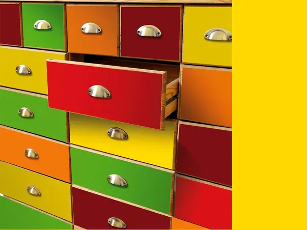 autocolant mobila colorat uni