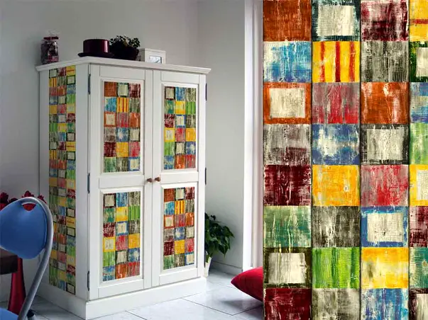 autocolant mobila cu aspect vintage