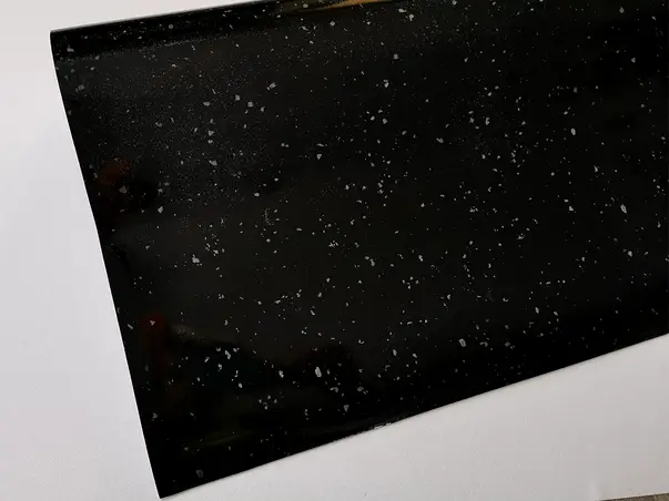 autocolant mobila dcfix granit negru aspect lucios