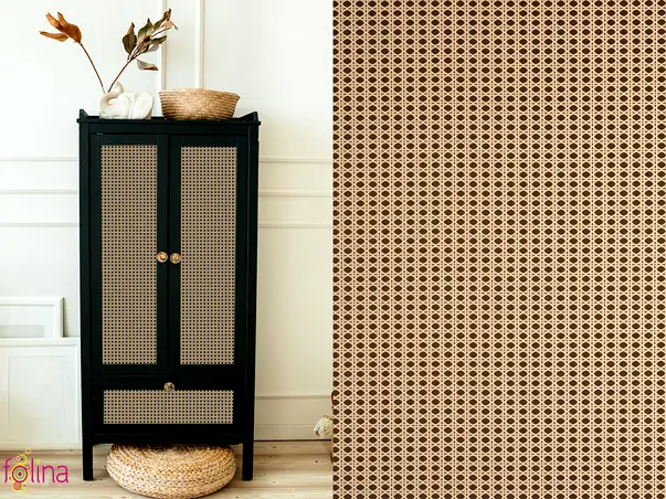 autocolant mobila efect impletitura