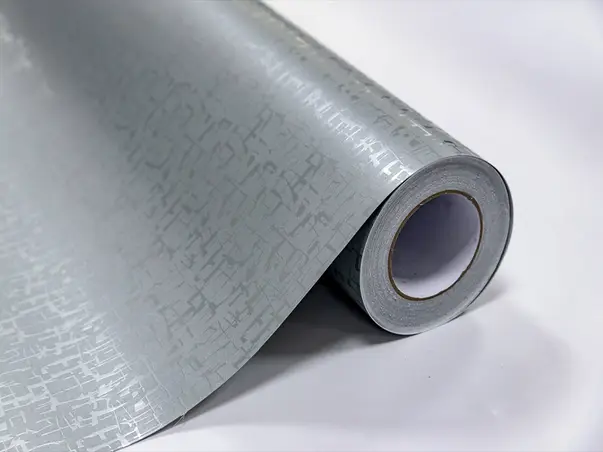 autocolant mobila gri cu model abstract folina