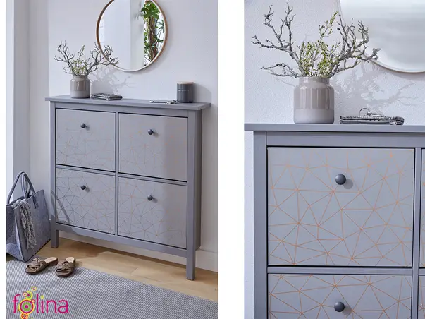 autocolant mobila gri tico gold