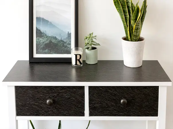 autocolant mobila imitatie piatra gri slate matt