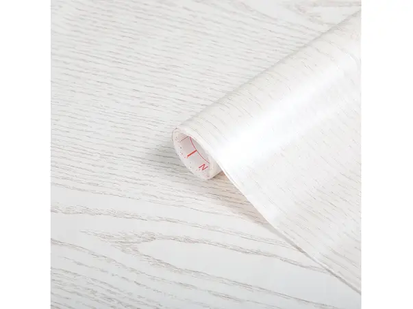 autocolant mobila lemn alb sidefat dcfix perlmuttholz