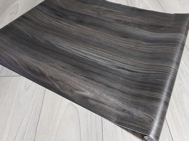 autocolant mobila lemn gri inchis lava