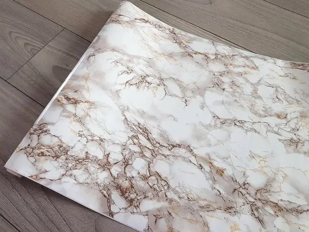 autocolant mobila marmura bej cortes