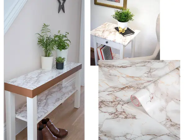 autocolant mobila marmura bej cortes folina