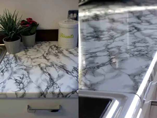 autocolant mobila marmura gri dcfix