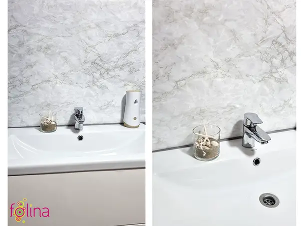 autocolant mobila marmura gri deschis folina