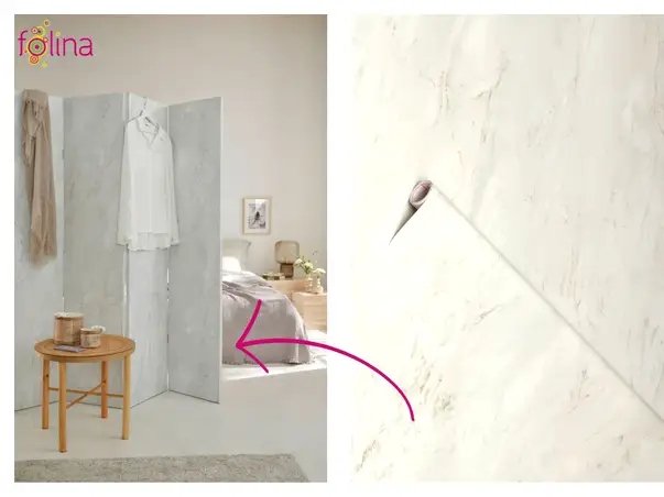 autocolant mobila marmura gri mat