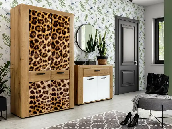 autocolant mobila maro animal print