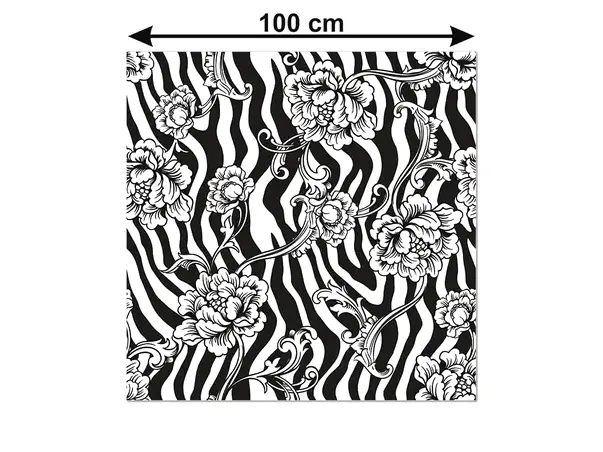 autocolant mobila model floral zebra folina