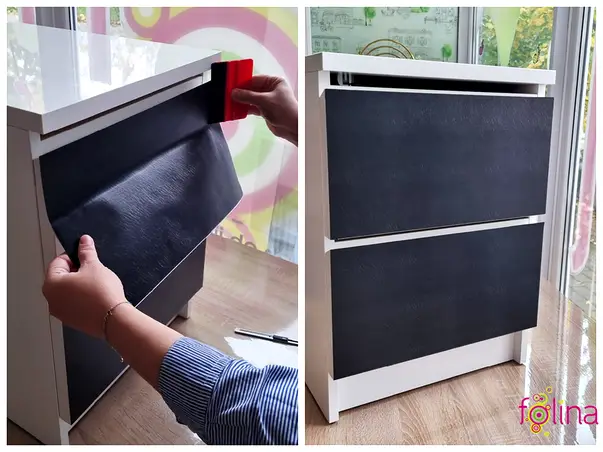 autocolant mobila negru decorativ