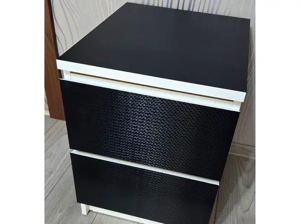 autocolant mobila negru mat