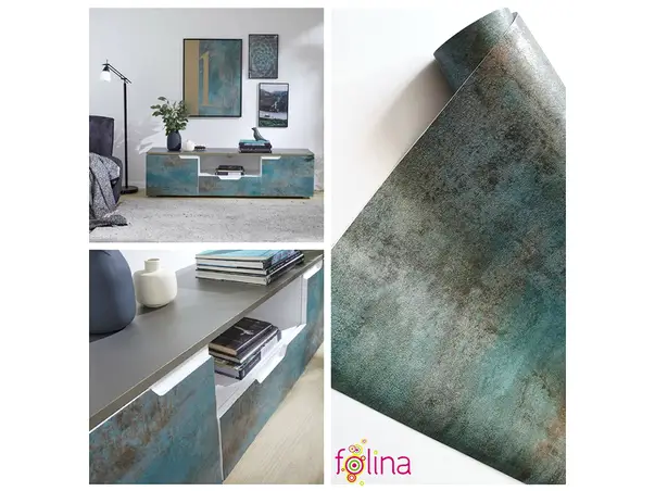 autocolant mobila turcoaz