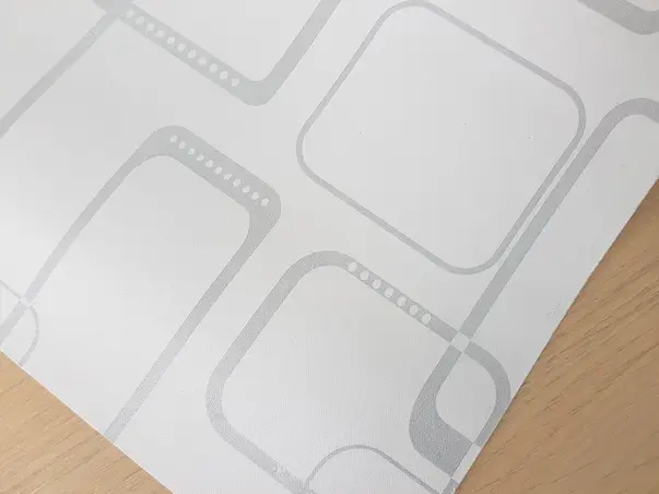 autocolant model geometric argintiu