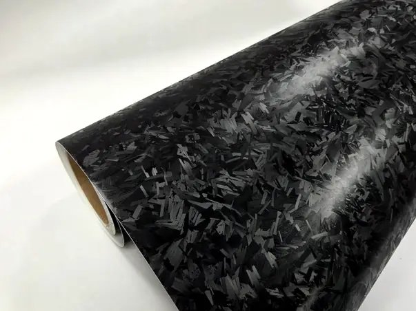 autocolant negru carbon forjat