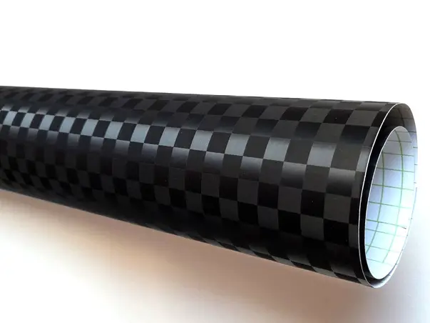 autocolant negru grid carbon