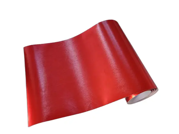 autocolant pentru cutter plotter rosu metalic folina