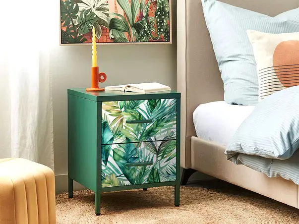 autocolant pentru mobila cu model frunze tropicale folina rola 50 200 cm s05