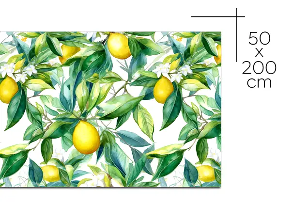 autocolant pentru mobila cu model lamai folina rola 50 200 cm s01