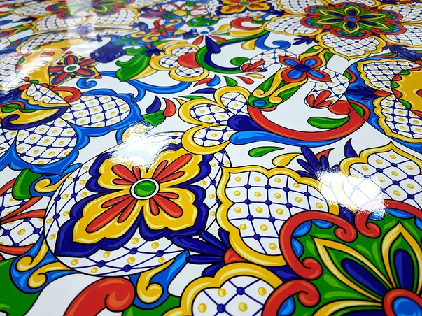 autocolant pentru mobila decorativ folina model floral multicolor s03