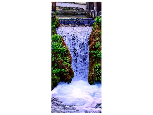 autocolant pentru usa cascada