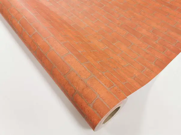 autocolant perete caramida maro