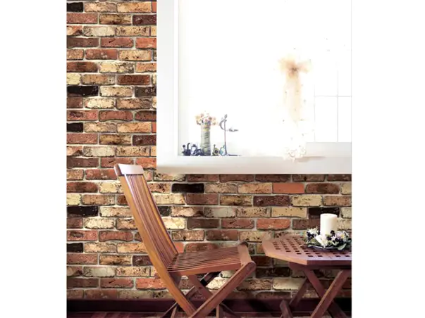 autocolant perete caramida maro