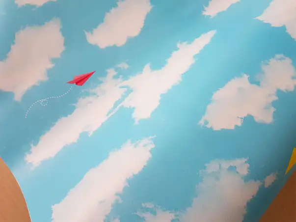 autocolant perete copii Nori