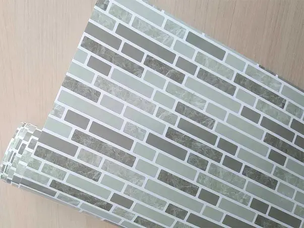 autocolant perete decorativ dony folina imitatie mozaic gri rola 67x200cm s5