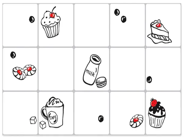 autocolant perete din aluminiu cupcake