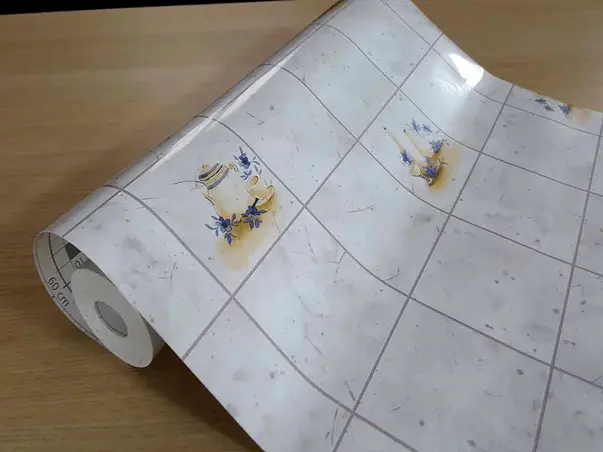 autocolant perete faianta gri pot