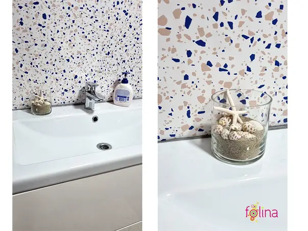 autocolant perete faianta terrazzo