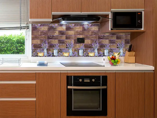 autocolant perete folina caramida maro