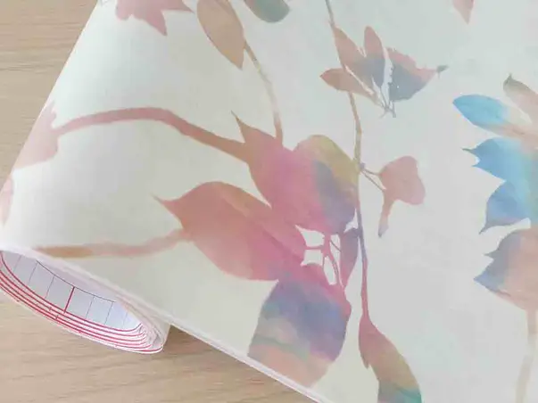 autocolant perete frunze colorate tropic exotic