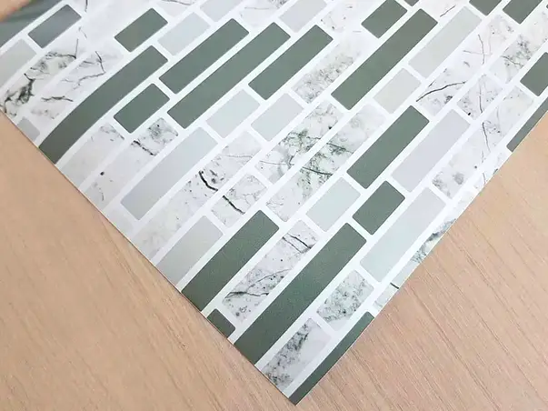 autocolant perete imitatie faianta gri folina paolo rola 67x200cm afp19 s05