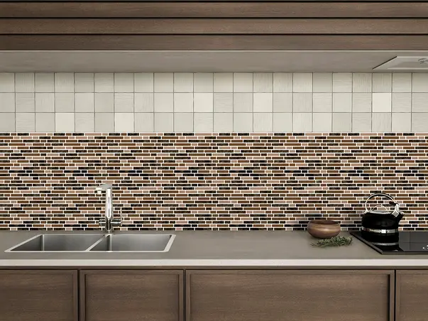 autocolant perete imitatie faianta maro folina merina rola 67x200cm afp18 s03