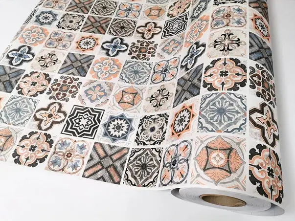 autocolant perete imitatie faianta rustica