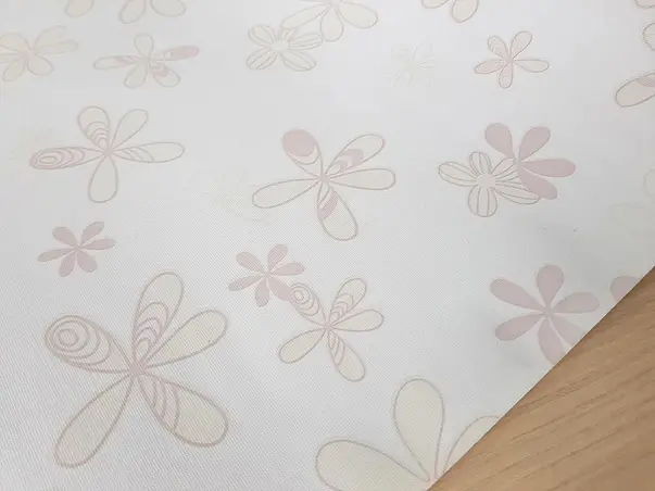 autocolant perete imprimeu floral bej