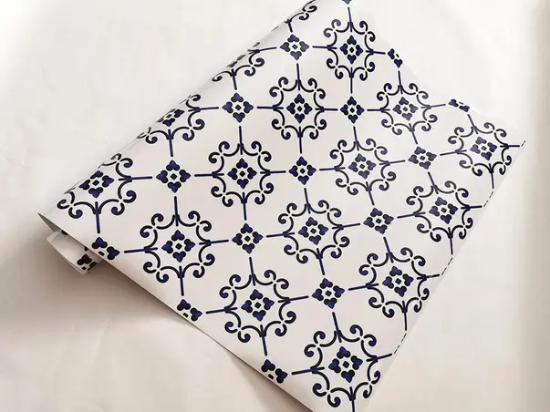 autocolant perete model albastru