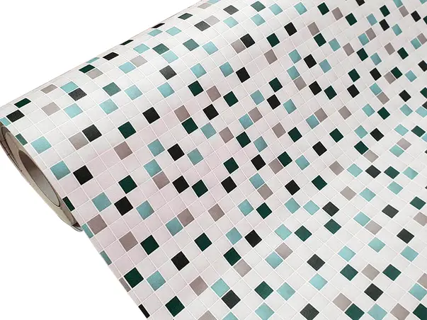 autocolant perete mozaic verde