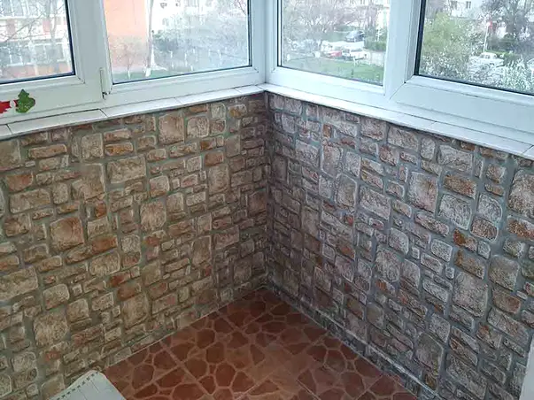 autocolant perete zid piatra