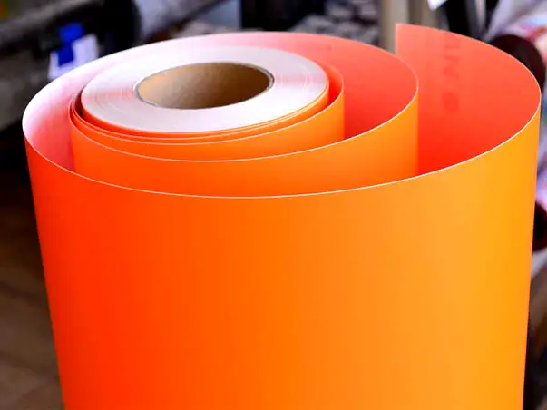 autocolant portocaliu mat pastel orange