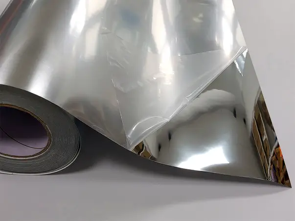 autocolant tip oglinda kointec argintiu 100 cm latime IPT5000