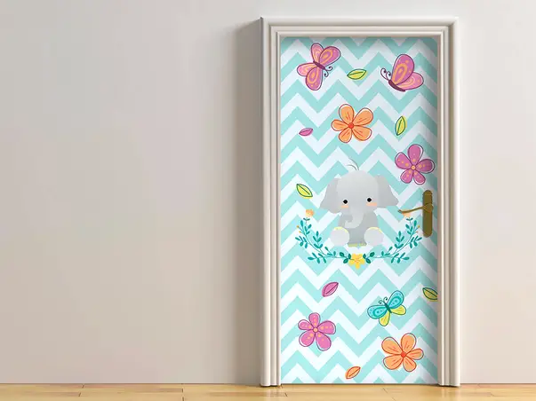 autocolant usa bleu elefantel