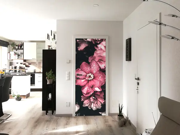 autocolant usa floare roz model floral usf49 s2